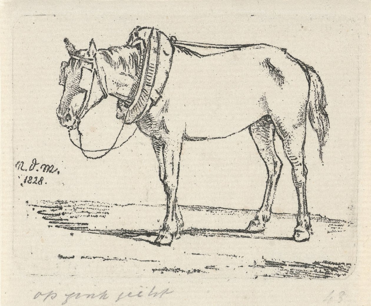 cavalo feito de Anthonie Willem Hendrik Nolthenius de Man