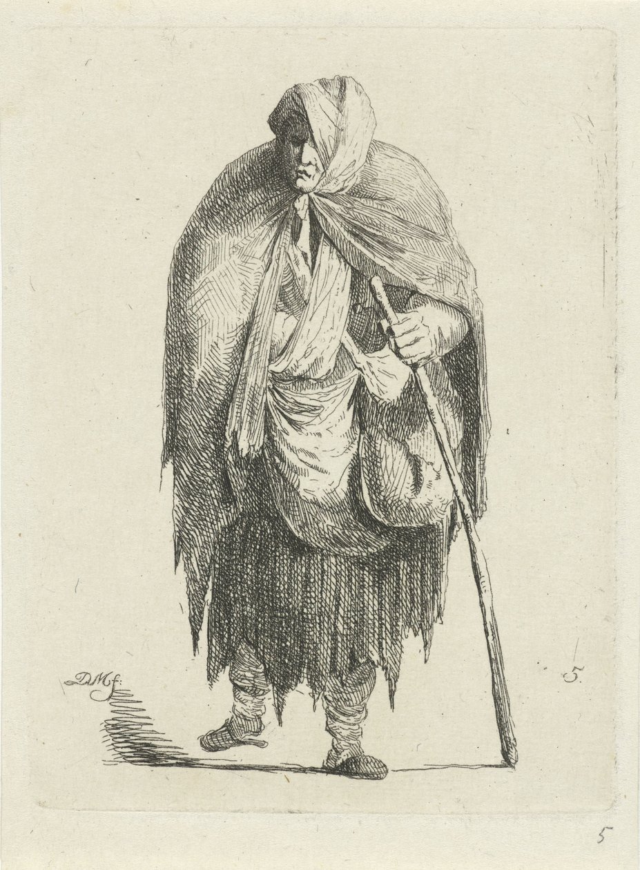 Mulher em trapos de Anthonie Willem Hendrik Nolthenius de Man
