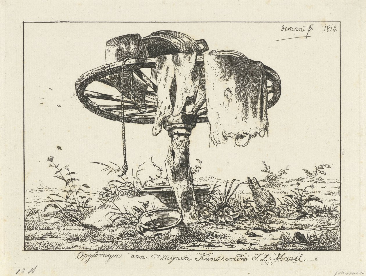 Roda sobre um poste de Anthonie Willem Hendrik Nolthenius de Man