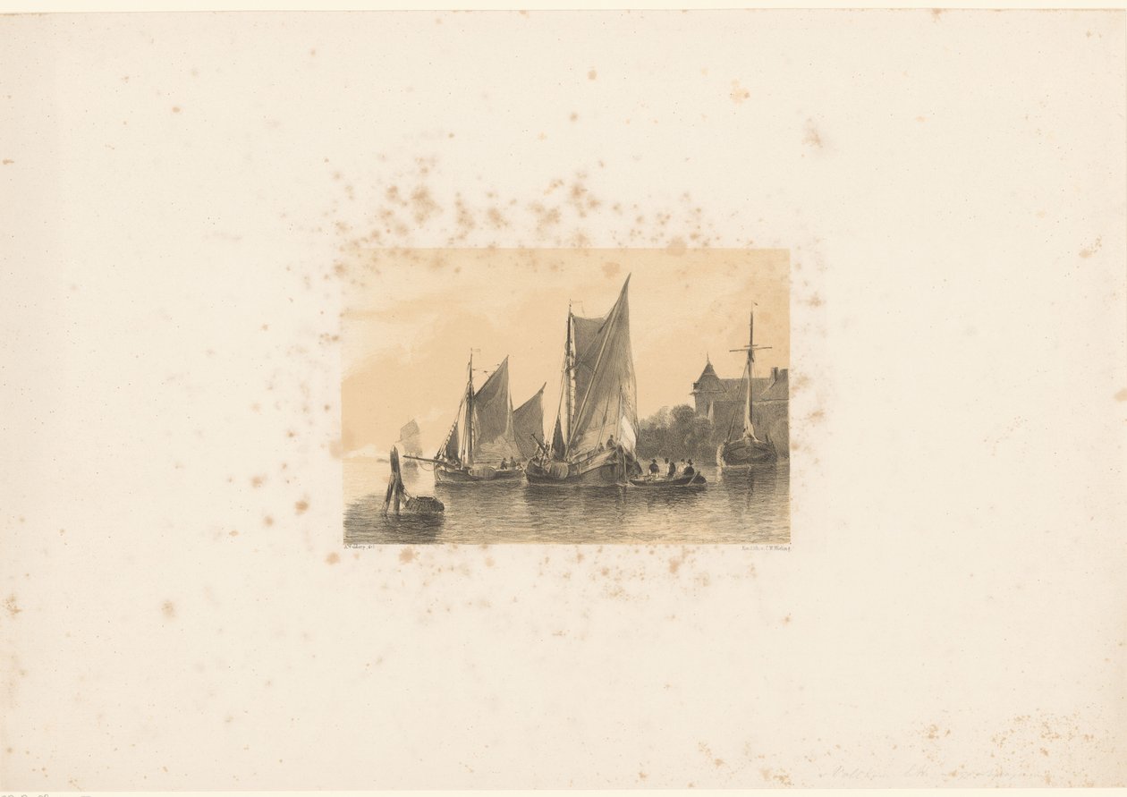 Veleiros no Rio de Anthonie van Volkom