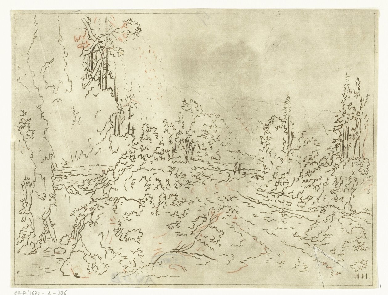 Paisagem montanhosa de Anthonie van den Bos