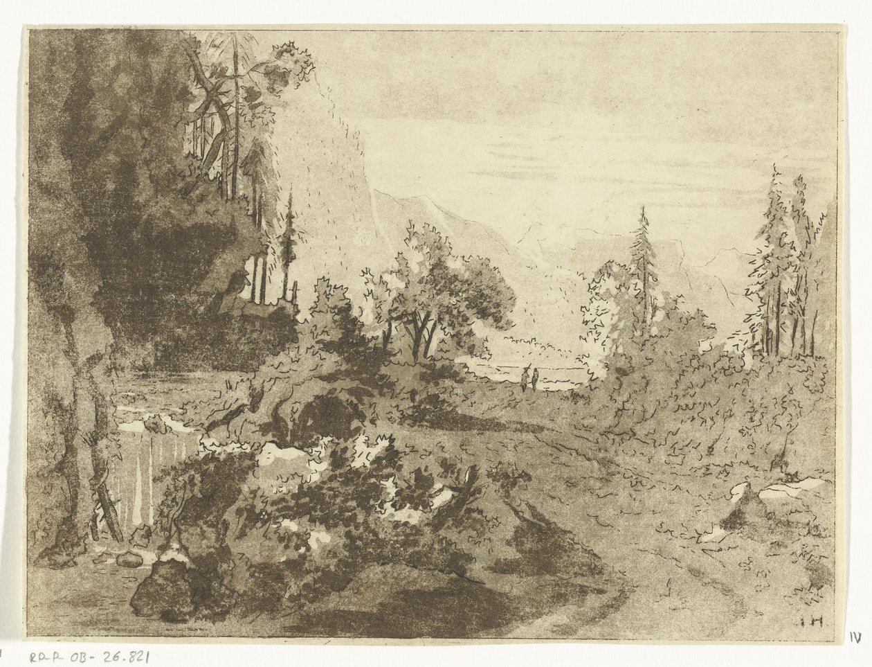 Paisagem montanhosa de Anthonie van den Bos