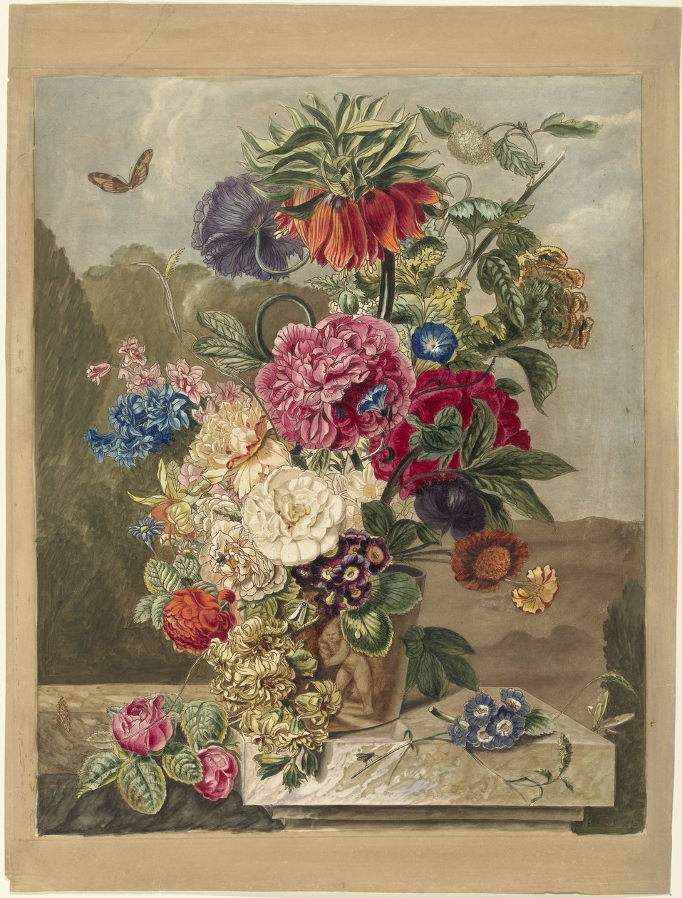 arranjo de flores de Anthonie van den Bos