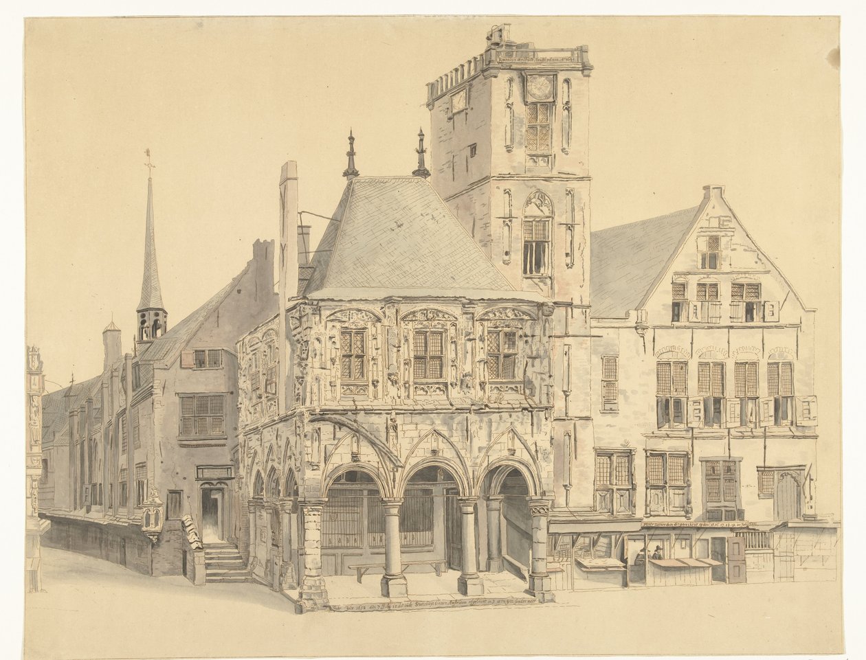 A antiga Câmara Municipal de Amesterdão, 1641 de Anthonie van den Bos