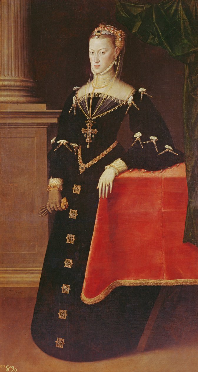 Arquiduquesa Maria da Áustria, 1551 (ver também 498705) de Anthonis van Dashorst Mor