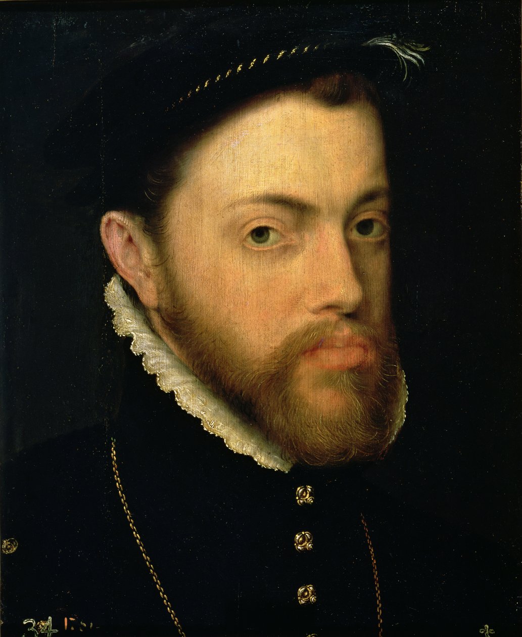 Retrato de Filipe II de Espanha (1527-98) de Anthonis van Dashorst Mor