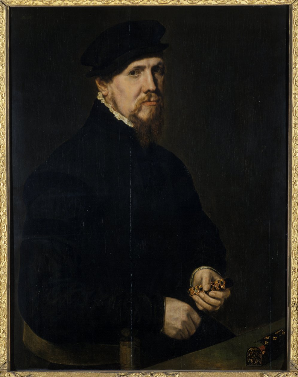 O joalheiro, 1549 de Anthonis Mor