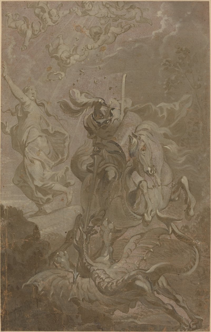 São Jorge e o Dragão de Anthonis Sallaert