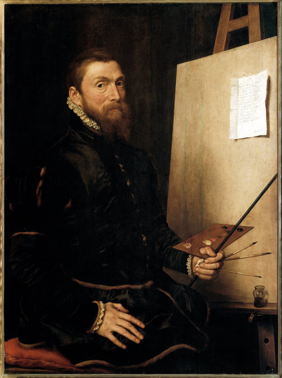 Auto-Retrato - Pintura de after Anthonis Mor van Dashorst