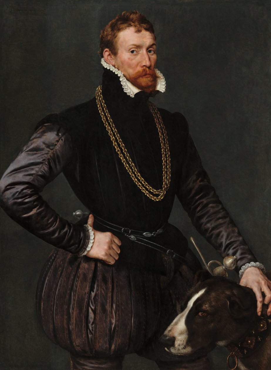 Retrato de um cavalheiro de Anthonis van Dashorst (c.1519-1576/77) Mor
