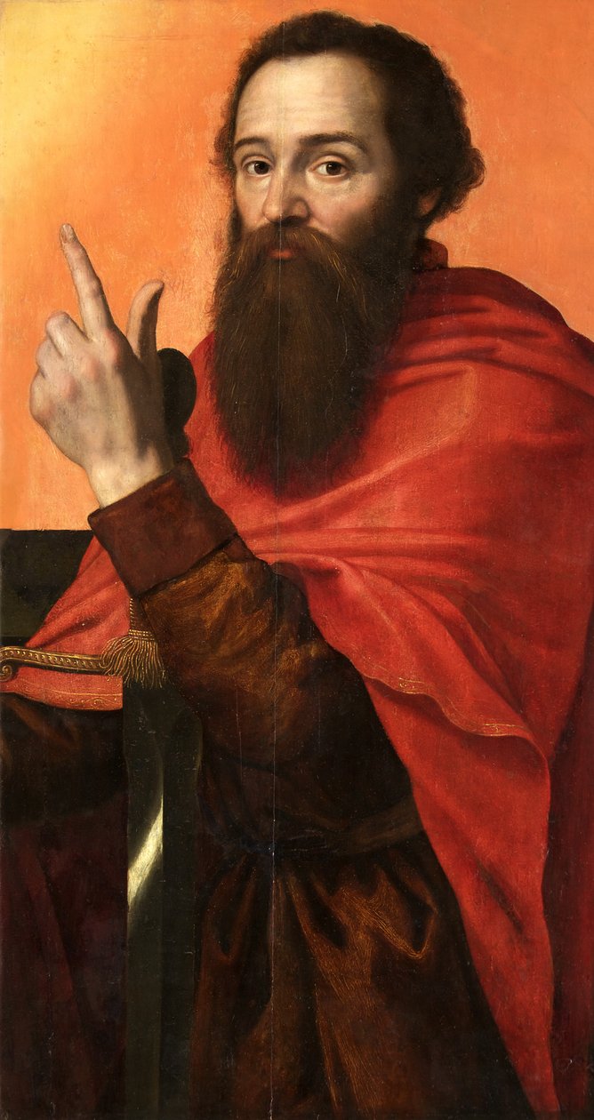 São Paulo, c.1556 (óleo no painel) de Anthonis Mor van Dashorst