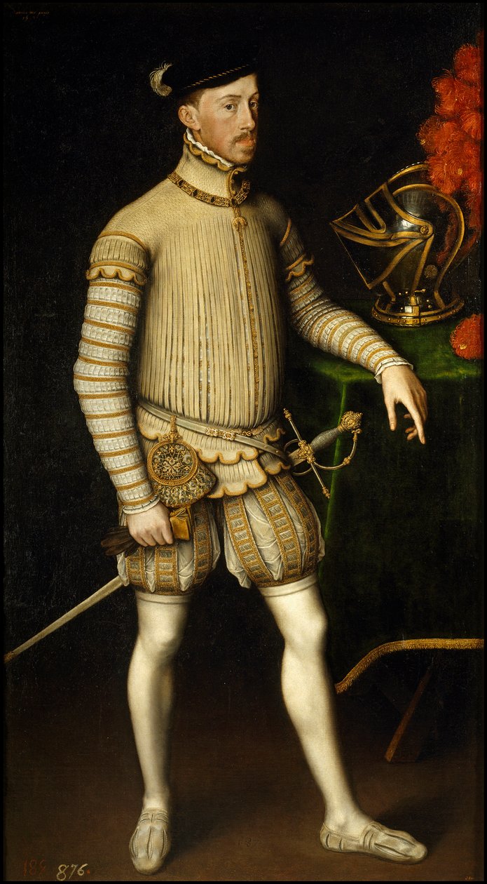 Maximilien II de Habsbourg - Retrato do Santo Imperador Romano Maximiliano II da Áustria (1527-1576) par Antonis (Anthonis) Mor (c. 1517-1577) de Anthonis Mor van Dashorst