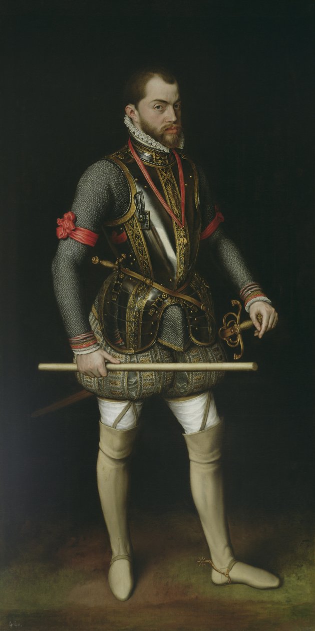 Filipe II (1527-98) da Espanha de Anthonis van Dashorst Mor