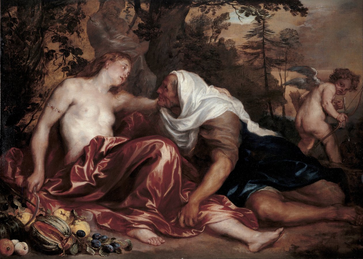 Vertumnus e Pomona, ca 1625 de Anthony van Dyck