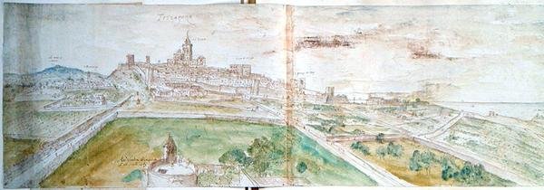 Vista de Tarragona de Anthonis van den Wyngaerde