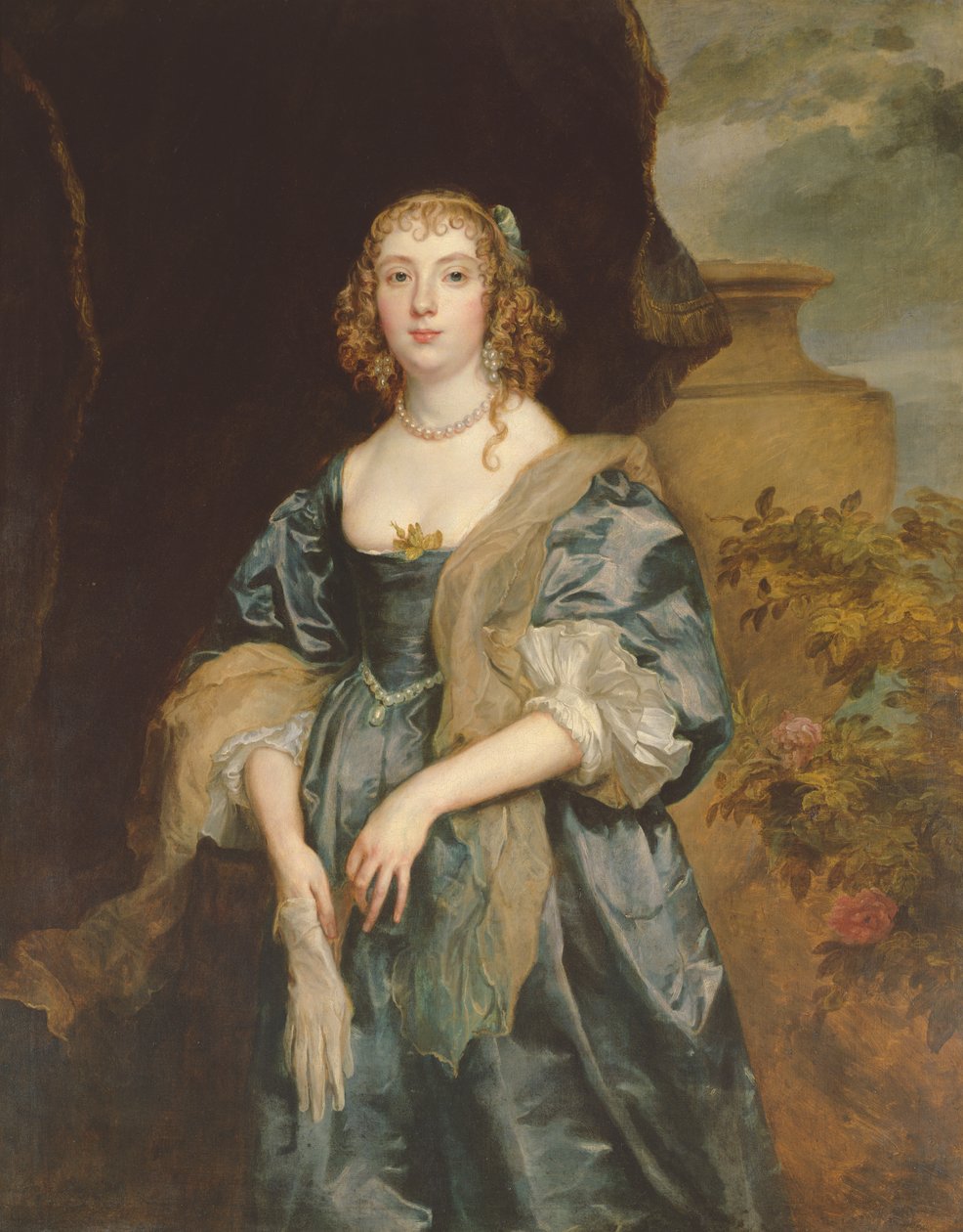 Anne Carr, condessa de Bedford, c.1638 de Anthony van Dyck