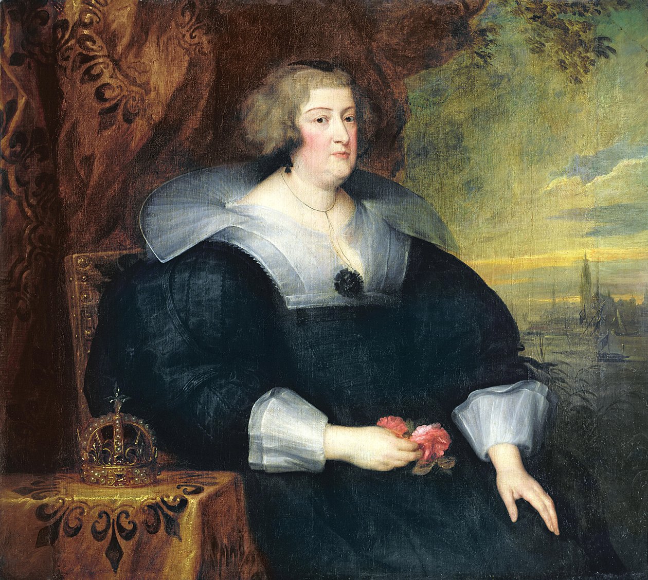 Maria de Médicis (1573-1642) 1631 de Anthony van Dyck