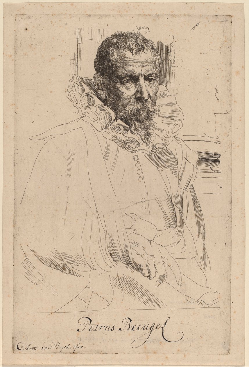 Pieter Bruegel, o Jovem de Anthony van Dyck