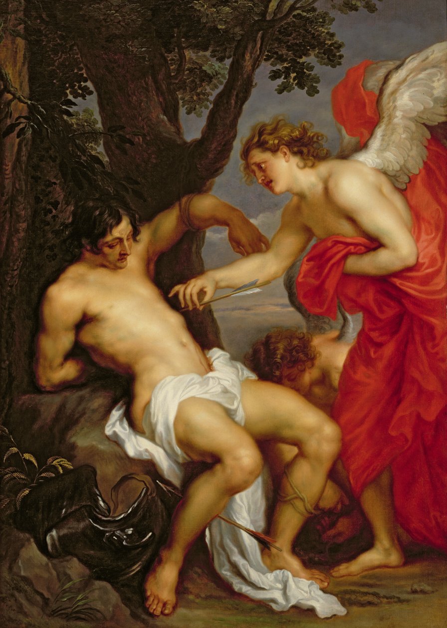 São Sebastião e o Anjo de Anthony van Dyck