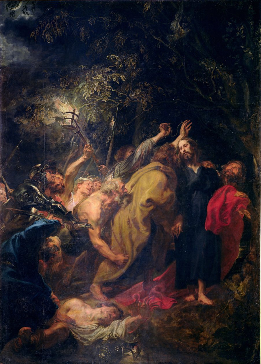 A prisão de Cristo nos jardins, 1618-20 de Anthony van Dyck