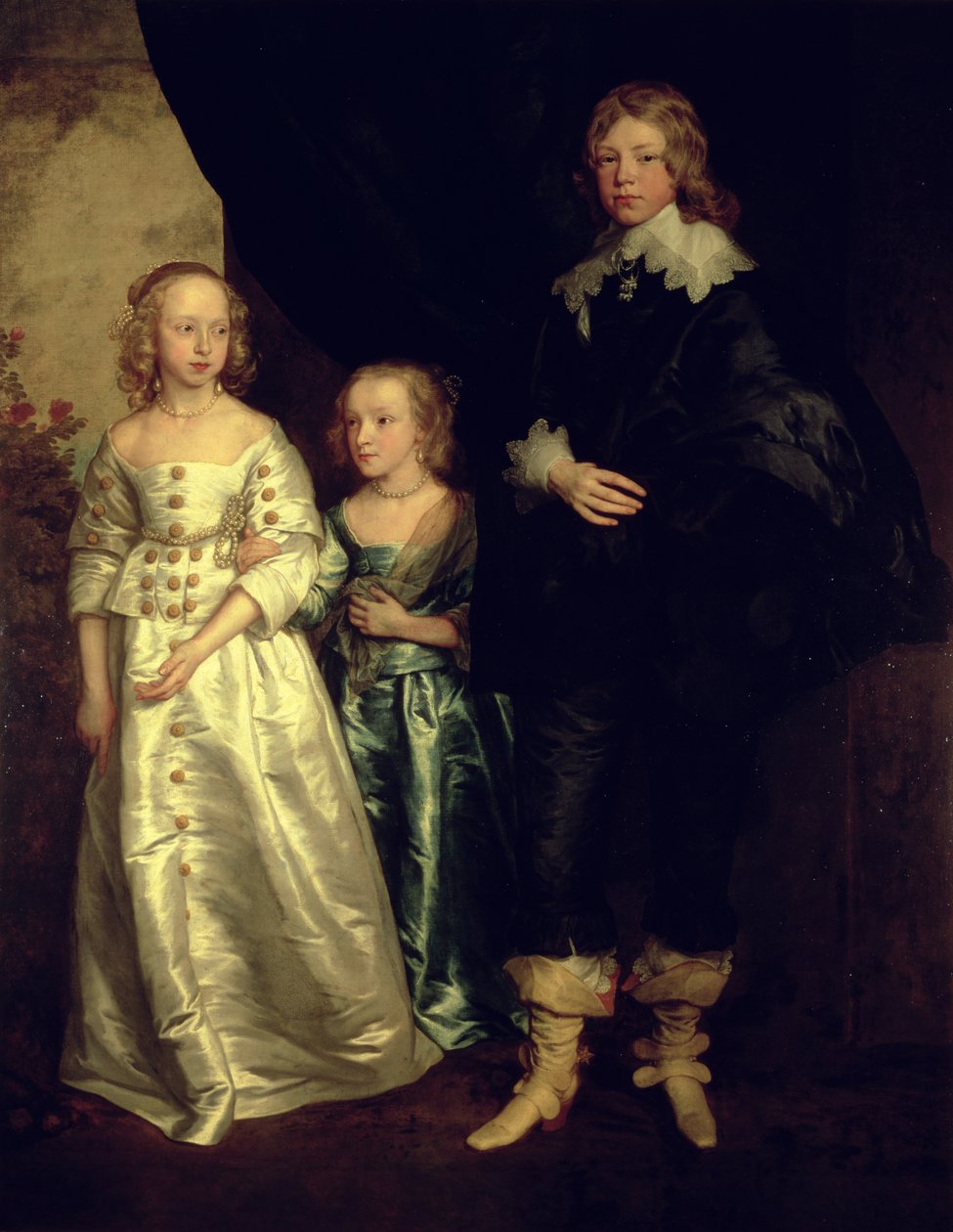 Os filhos de Thomas Wentworth, 1º Conde de Strafford, século XVII de Anthony van Dyck