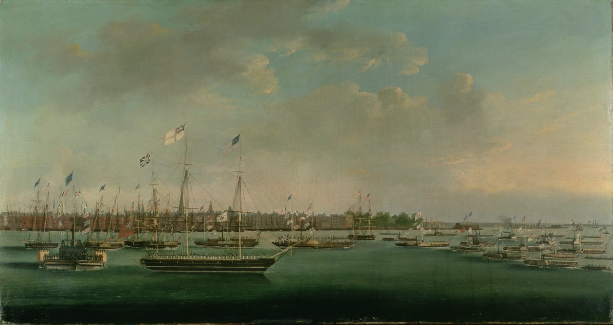 Erie Canal Celebration, Nova Iorque, 1825 de Anthony Imbert