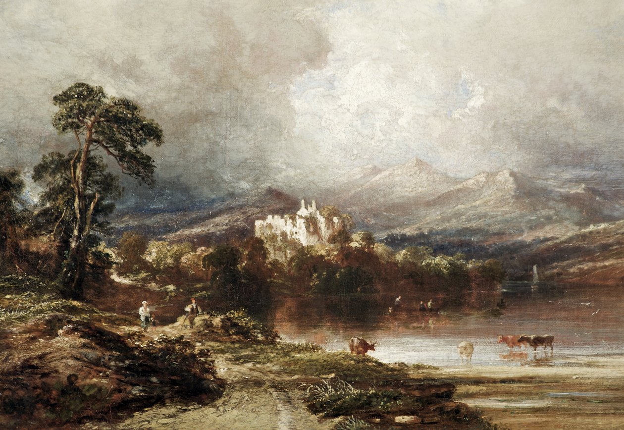 Castelo de Dunstaffnage, Argyllshire, Escócia de Anthony Vandyke Copley Fielding