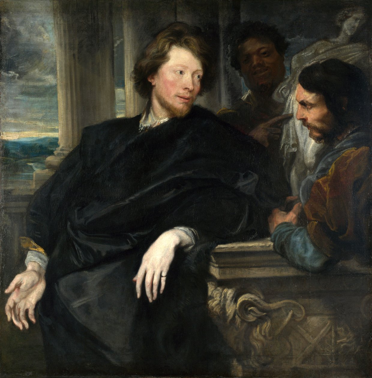 George Gage com dois homens e Thom Yorke de Anthony van Dyck