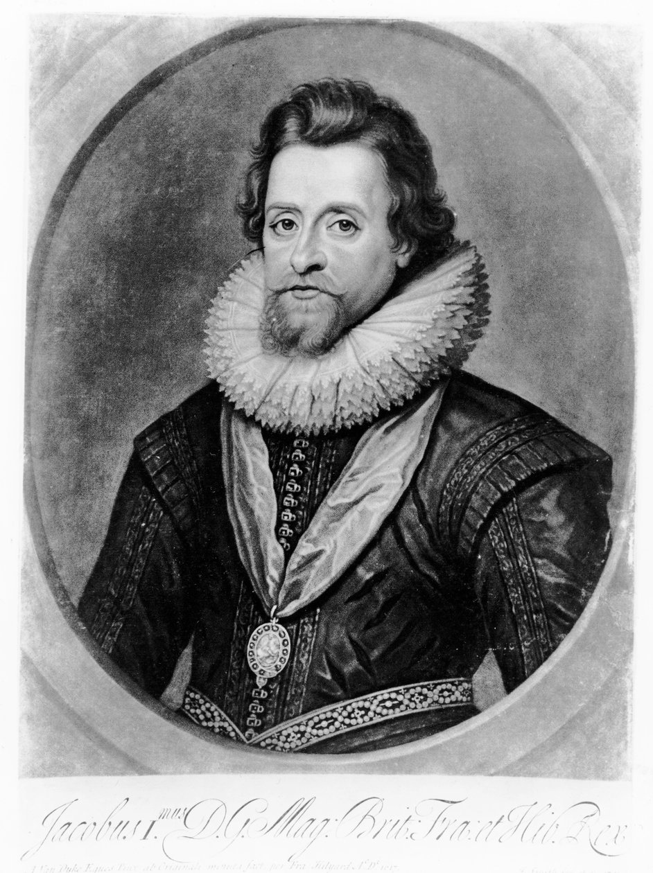 James I da Inglaterra, James VI da Escócia de Anthony van Dyck