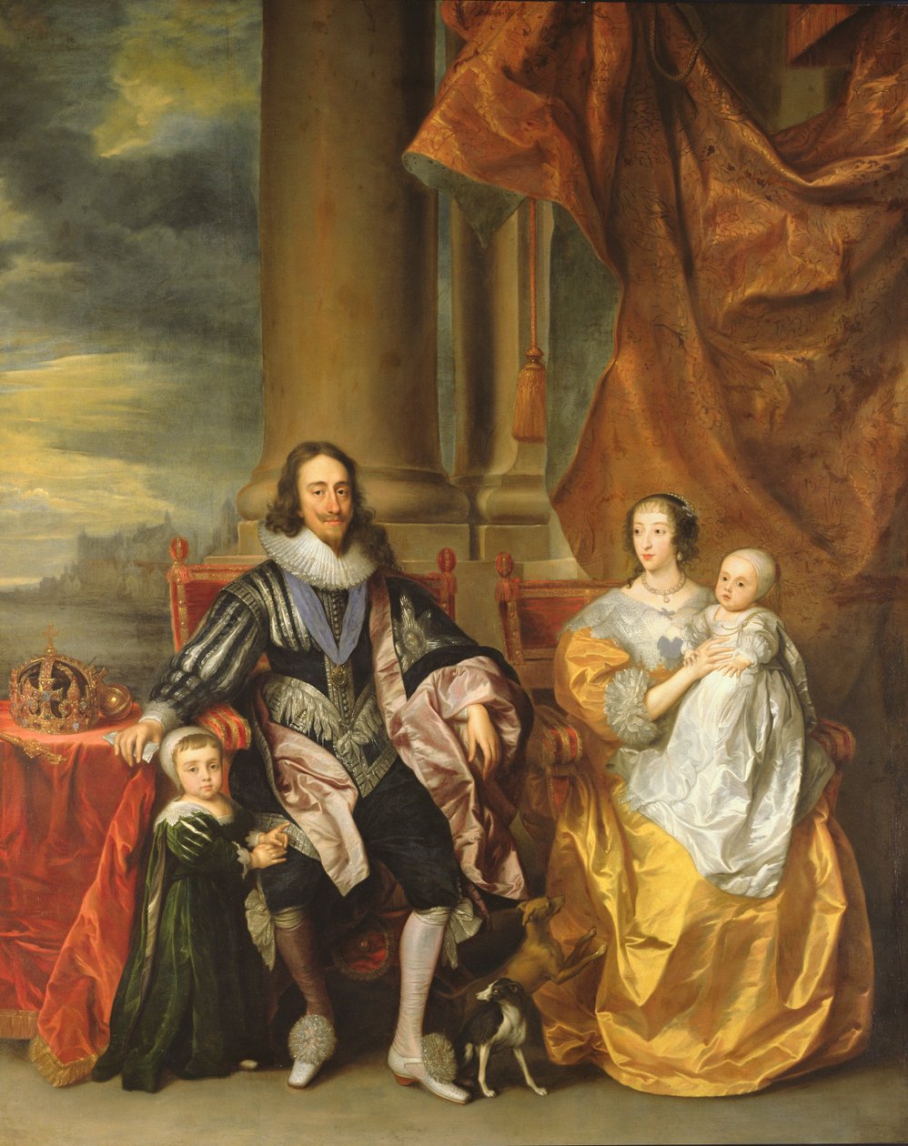 Rei Carlos I (1600-49) e sua família de Anthony van Dyck