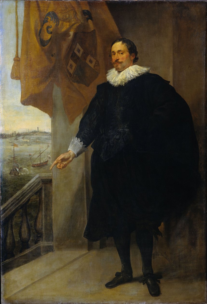 Retrato de Nicolaes van der Borght. Mercador de Antuérpia de Anthony van Dyck