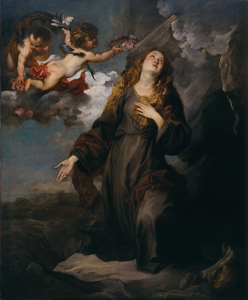 São Rosalie em Glória de Anthony van Dyck