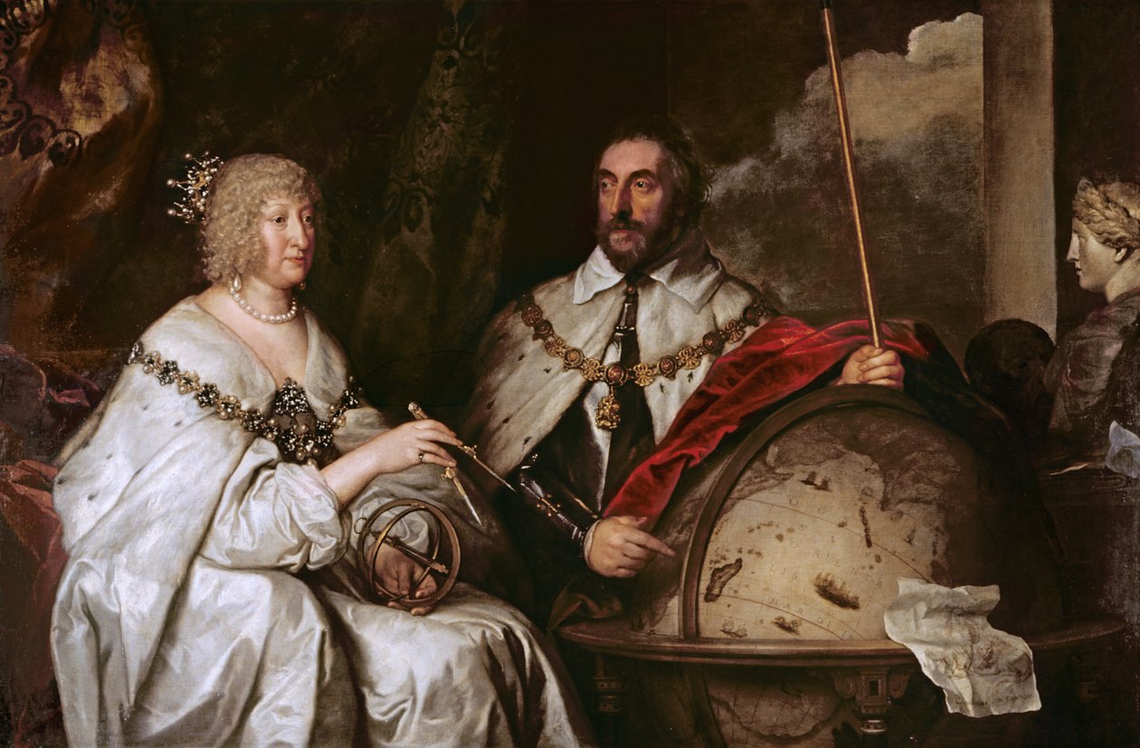 O retrato de Madagascar de Thomas Howard e sua esposa Aletheia Talbot, 1635 de Anthony van Dyck