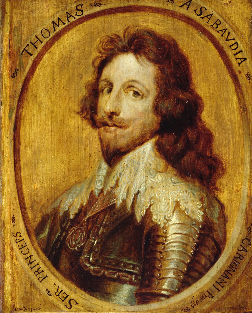 Thomas de Sabóia (1597-1656) Príncipe de Carignan de Anthony van Dyck