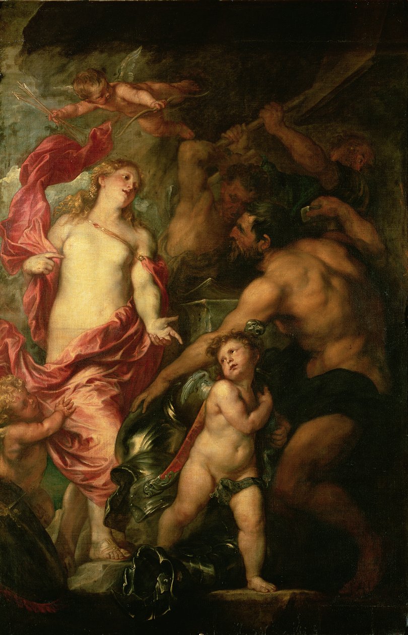 Vênus pedindo Vulcano para a armadura de Enéias de Anthony van Dyck