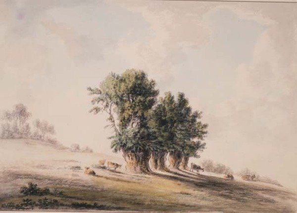 Paisagem (aguarela) de Anthony Devis
