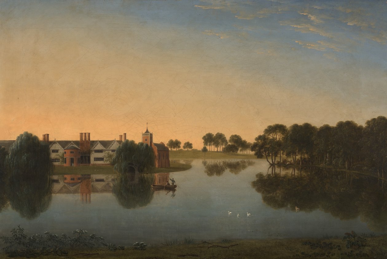 Tabley: O antigo salão do outro lado da Mere de Anthony Devis