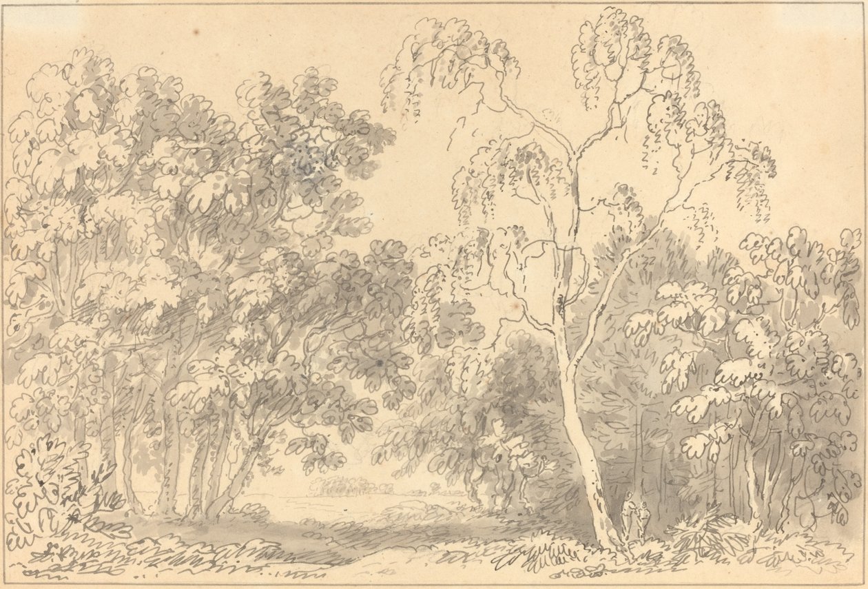 Paisagem arborizada de Anthony Devis