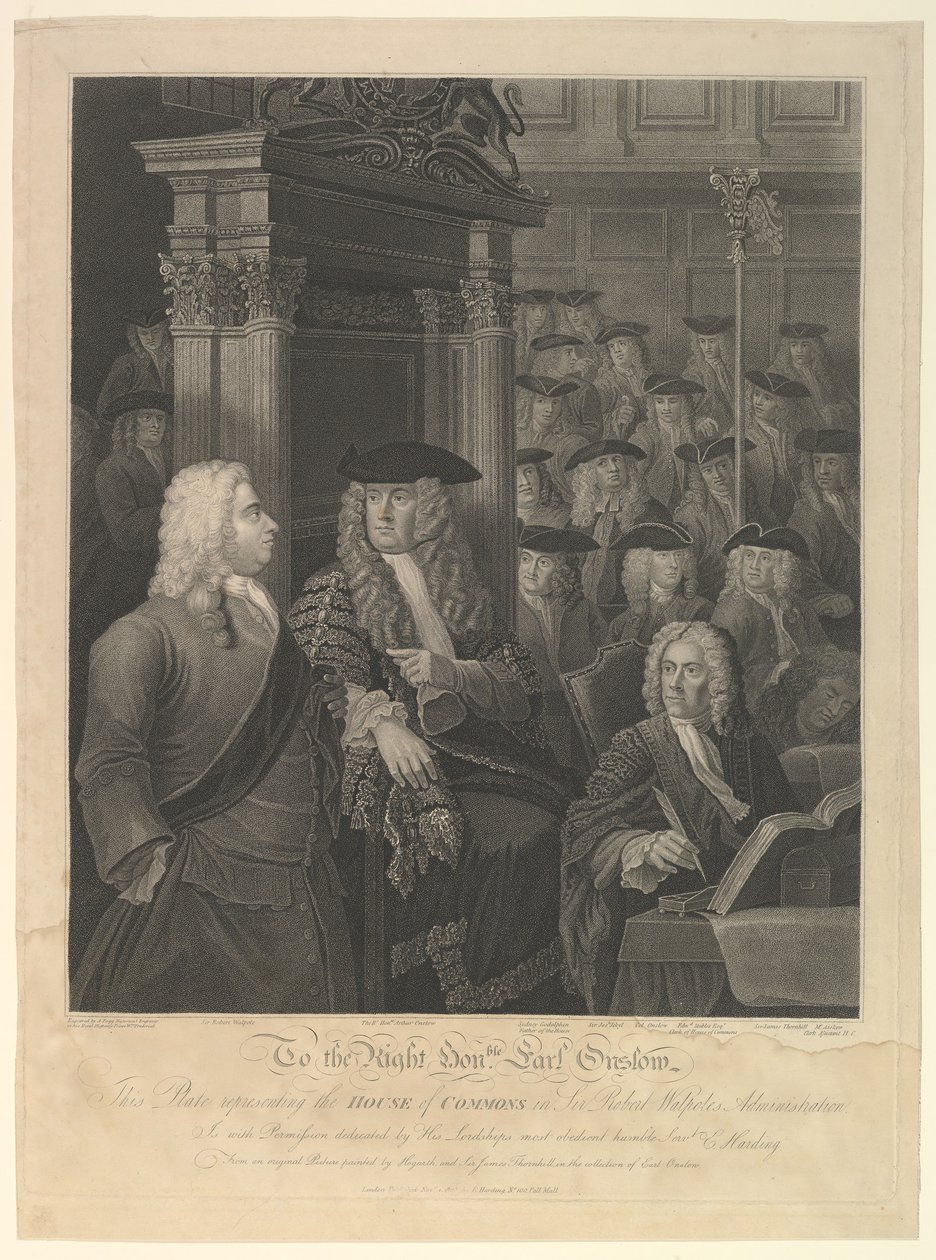 Câmara dos Comuns - Administração de Sir Robert Walpole, 1 de novembro de 1803. de Anthony Fogg