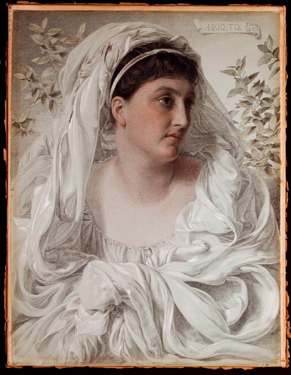 Alcestis: Um retrato de Lady Donaldson, 1877 de Anthony Frederick Augustus Sandys
