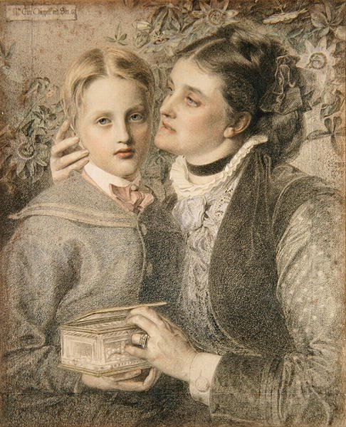 Sra. Tom Chappell e Filho de Anthony Frederick Augustus Sandys