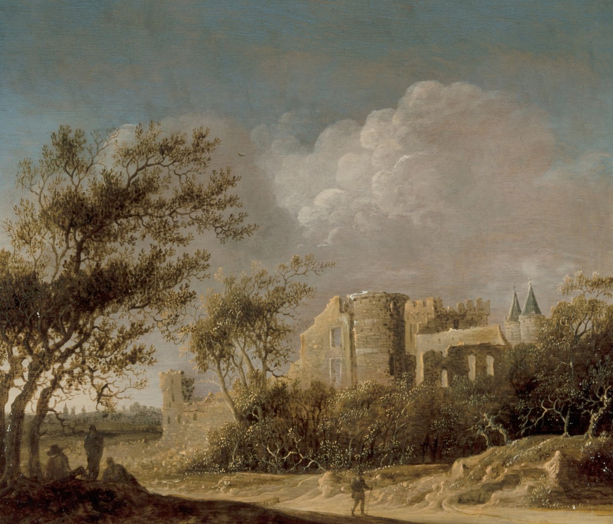 Paisagem com vista para uma ruína de Anthony Jansz van der Croos