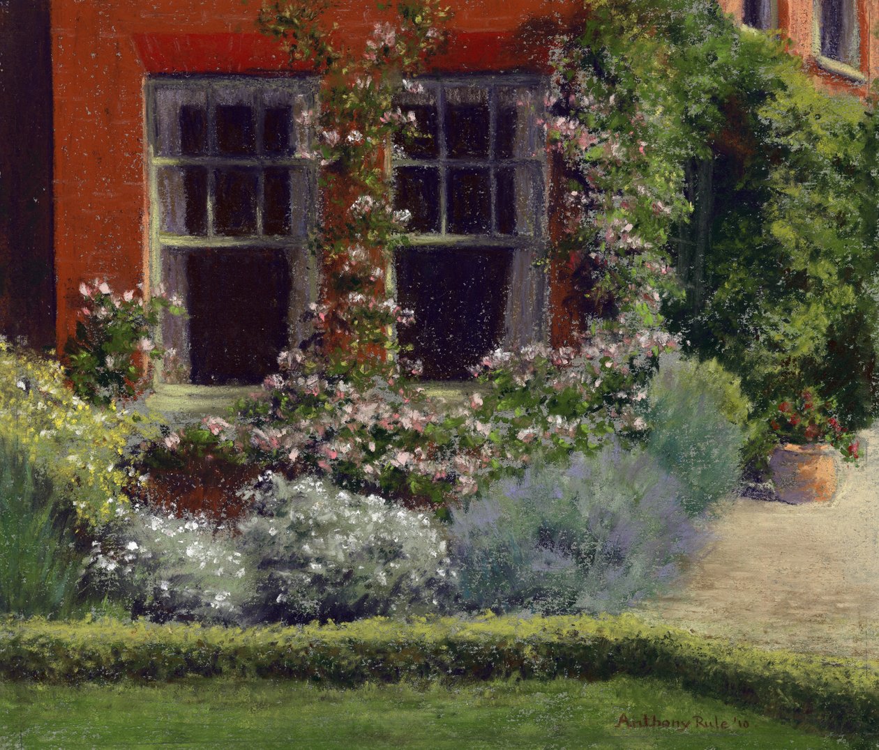 Albertines at Mill Down, 2010 (pastel sobre papel) de Anthony Rule