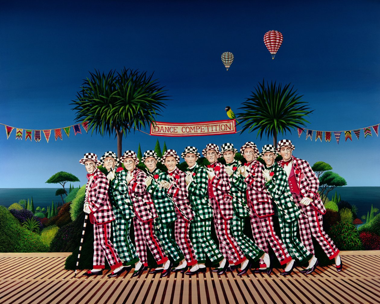 Concurso de Dança, 1982 (acrílico a bordo) de Anthony Southcombe