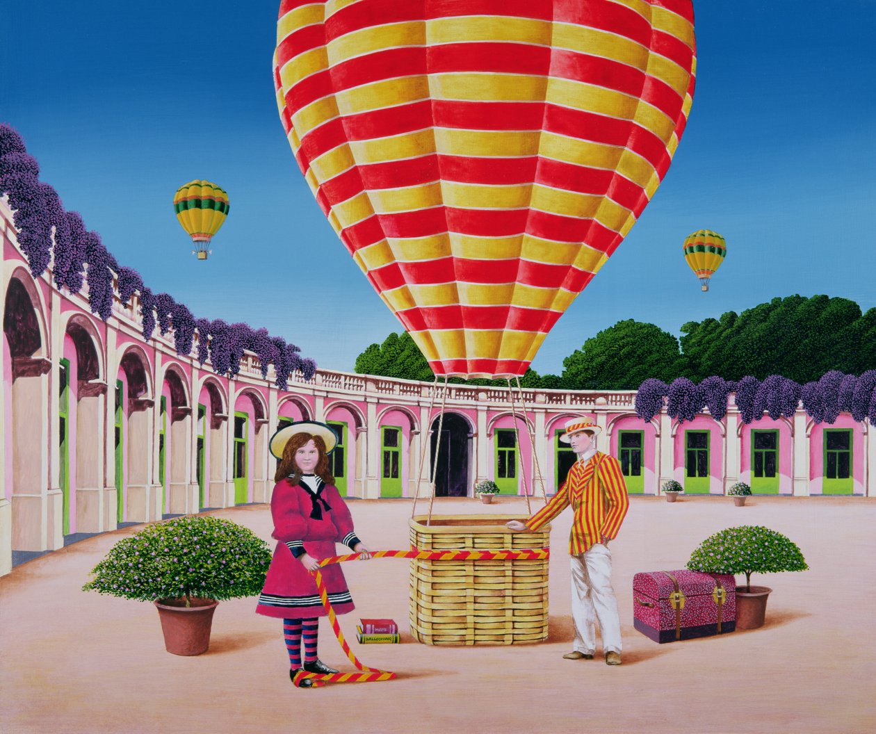 The Balloonist, 1986 (acrílico a bordo) de Anthony Southcombe