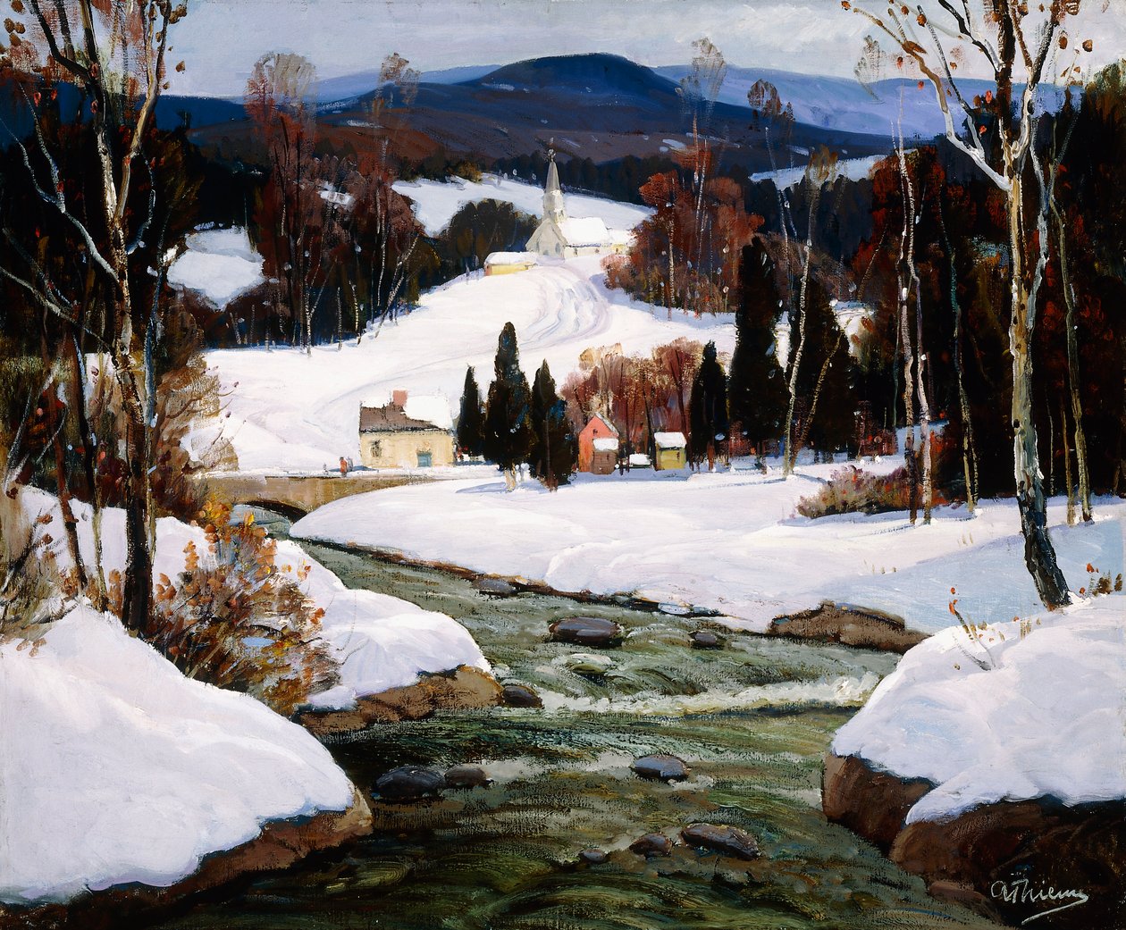Neve em New Hampshire de Anthony Thieme