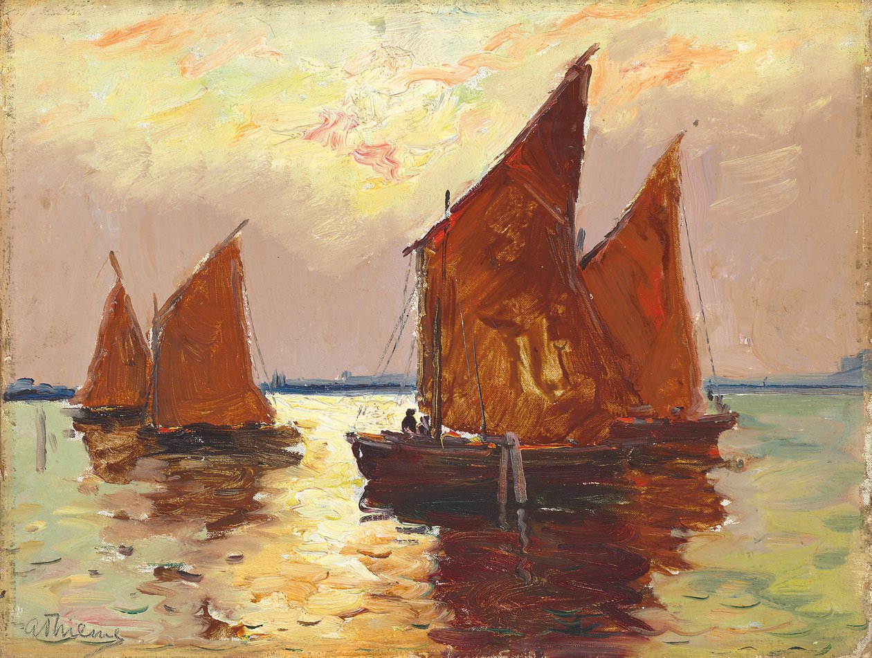 Águas de Veneza (óleo sobre tela) de Anthony Thieme