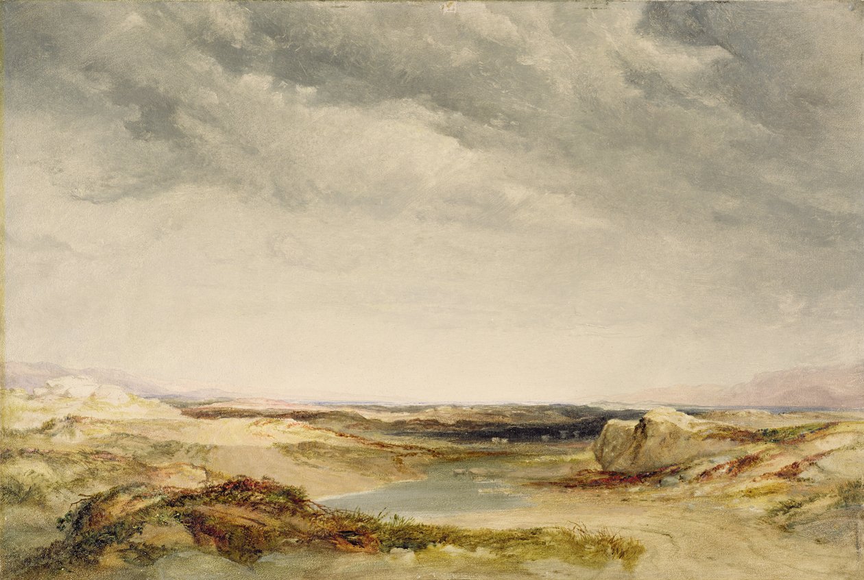 Uma charneca perto da costa de Anthony Vandyke Copley Fielding