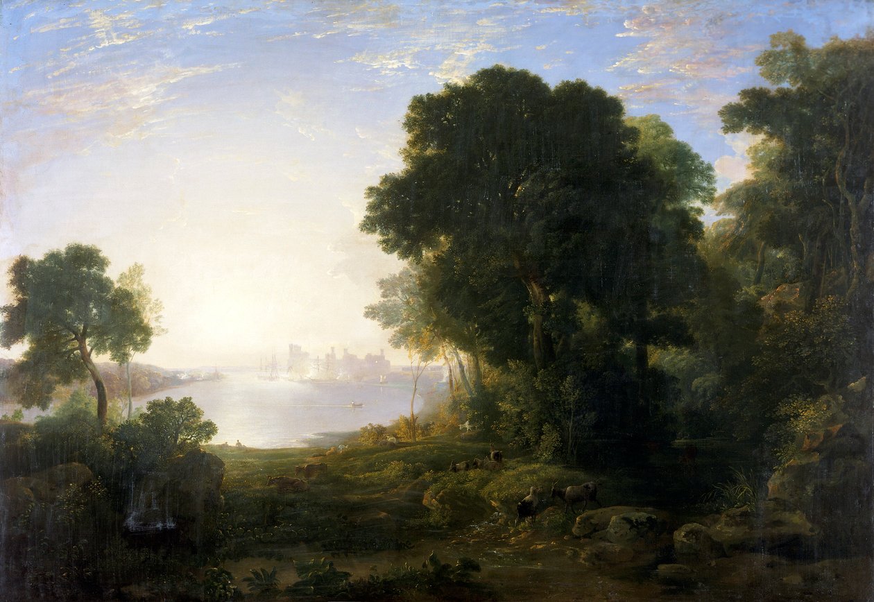 Castelo de Caernarvon, 1815-1819 de Anthony Vandyke Copley Fielding