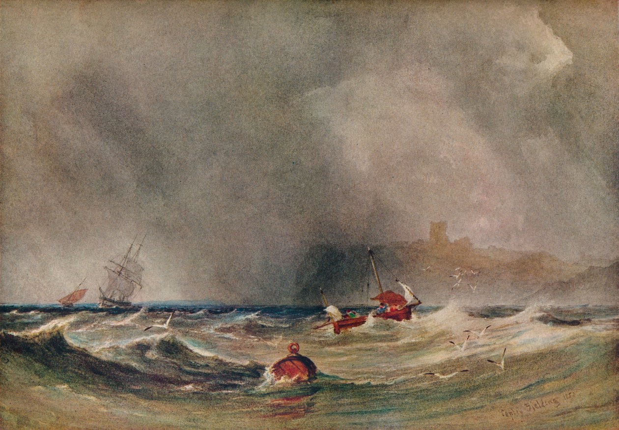 Tempestade em Whitby, 1851, 1930. de Anthony Vandyke Copley Fielding